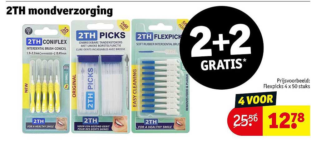 2TH mondverzorging 2+2 GRATIS*