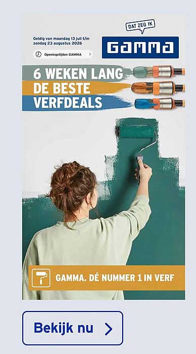 6 WEKEN LANG DE BESTE VERFDEALS