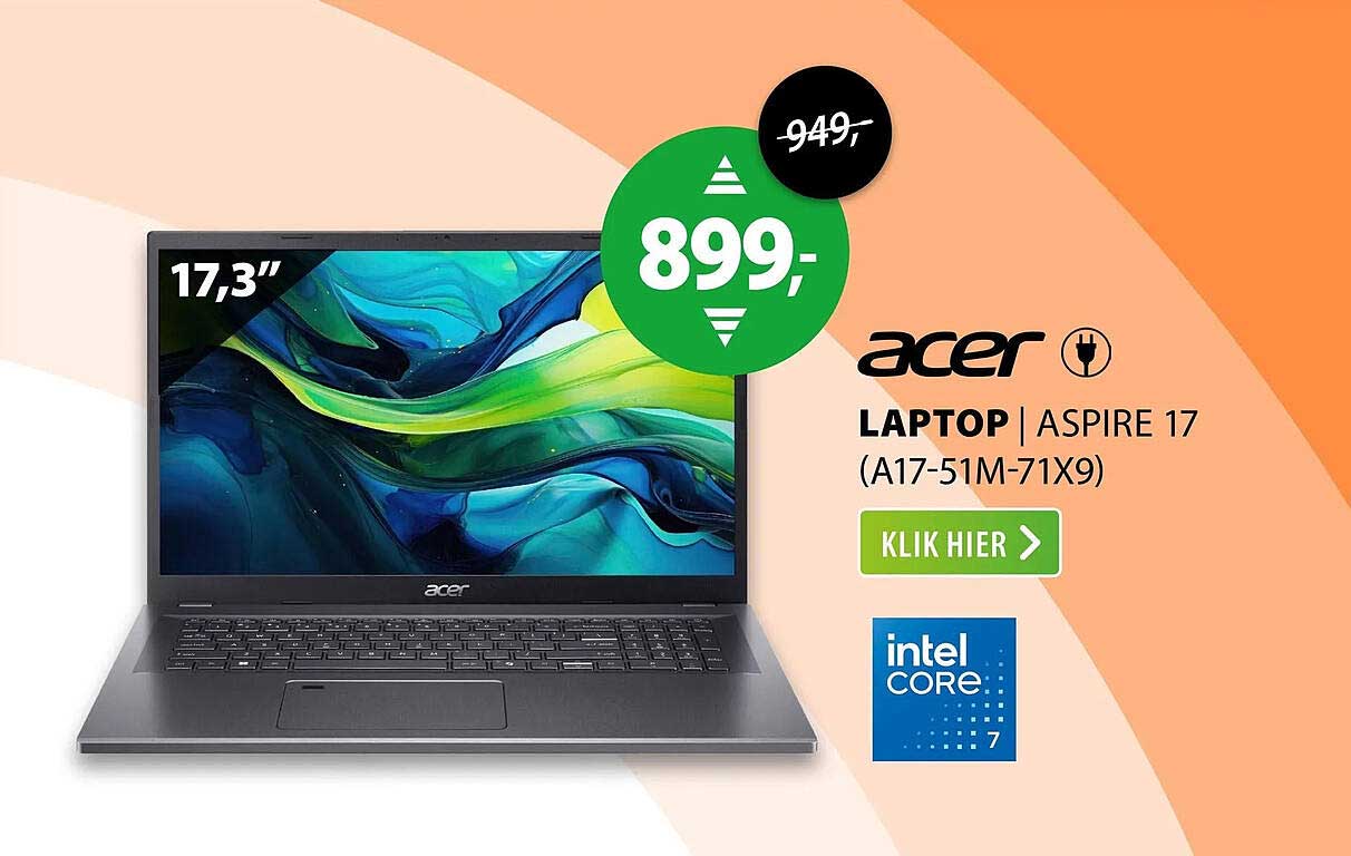 Acer Laptop Aspire 17 (A17-51M-71X9)