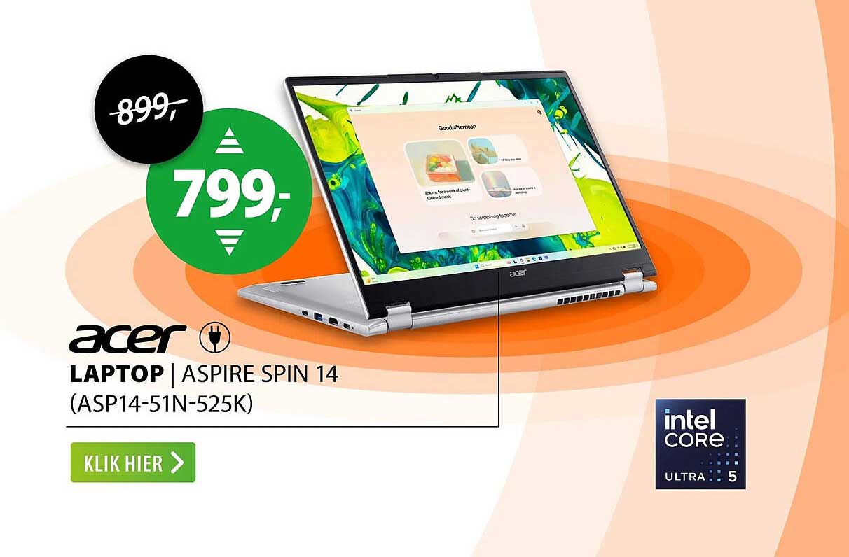 Acer Laptop | Aspire Spin 14 (ASP14-51N-525K)
