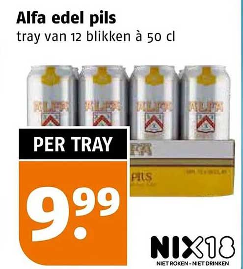 Alfa edel pils tray van 12 blikken à 50 cl