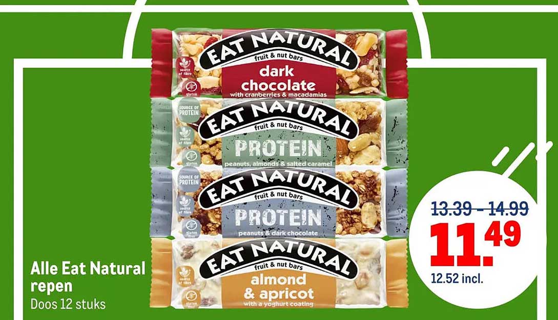 Alle Eat Natural repen Doos 12 stuks