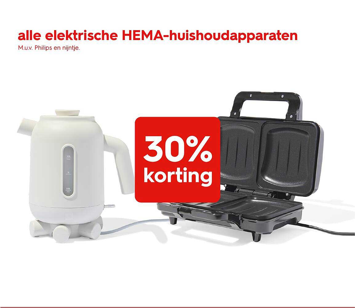 alle elektrische HEMA-huishoudapparaten