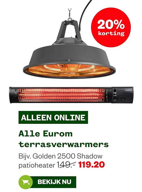 Alle Eurom terrasverwarmers