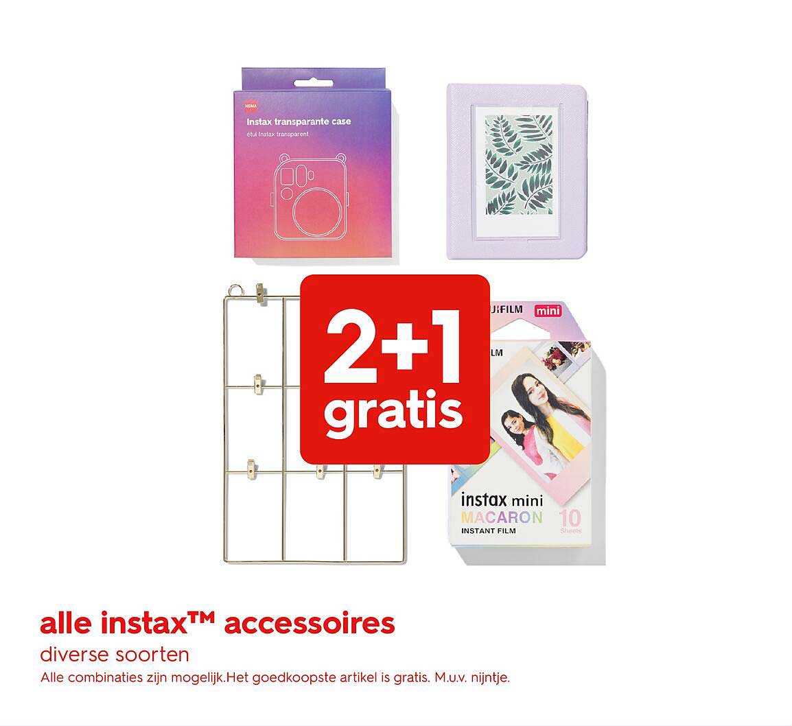 alle instax™ accessoires diverse soorten 2+1 gratis