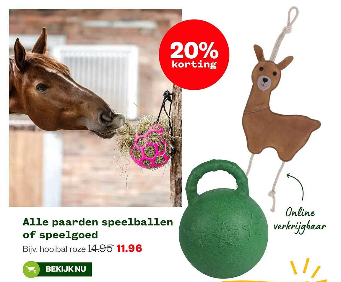 Alle paarden speelballen of speelgoed