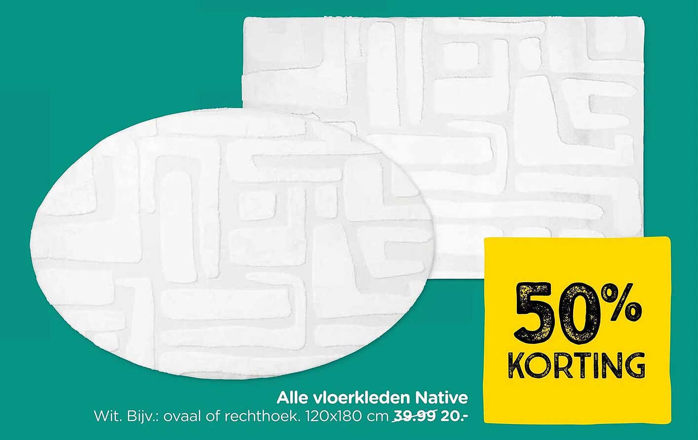 Alle vloerkleden Native 50% KORTING