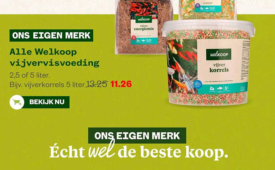 Alle Welkoop vijvervisvoeding