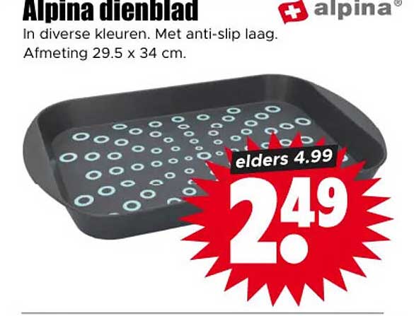 Alpina dienblad