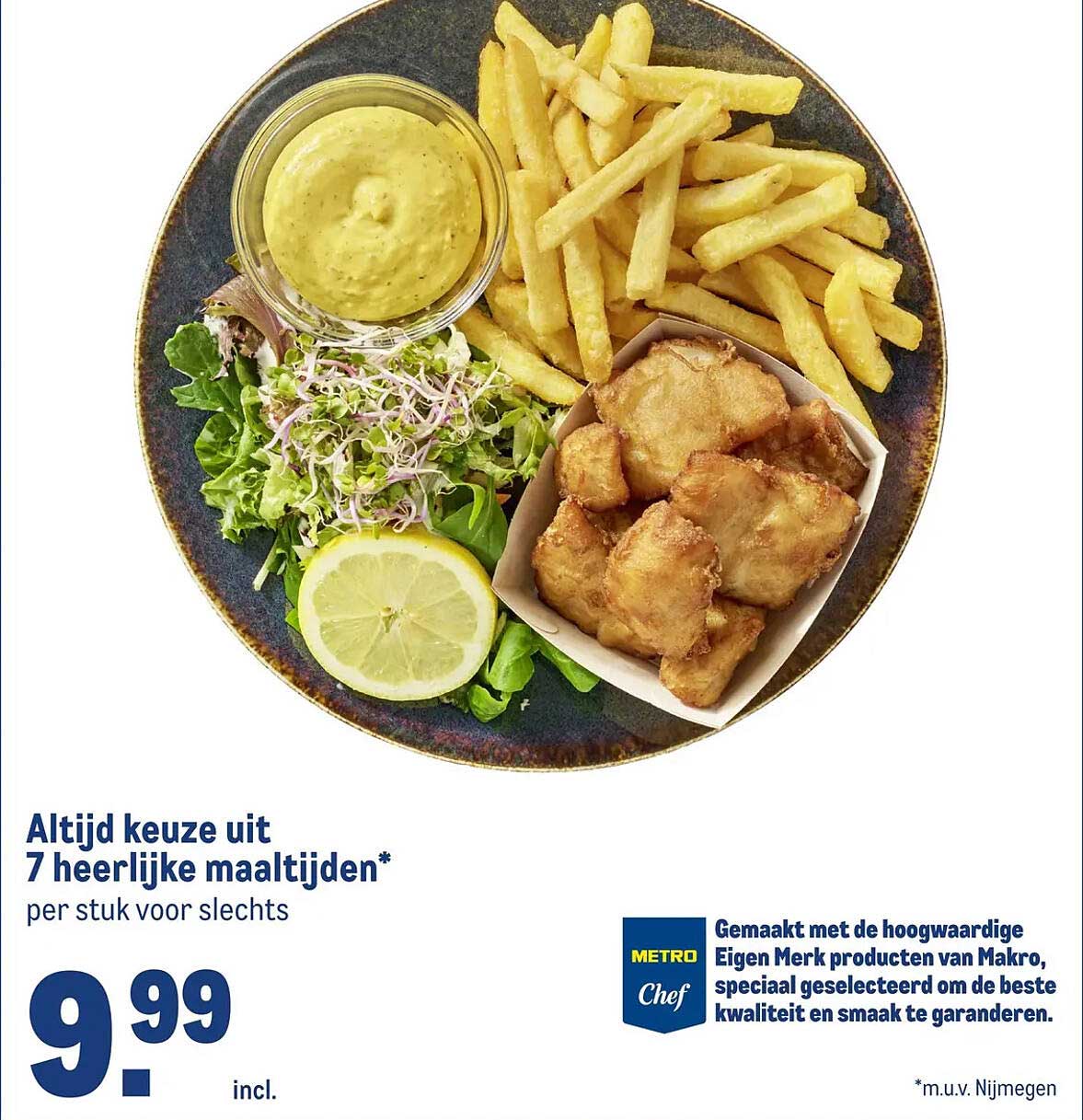 Altijd keuze uit 7 heerlijke maaltijden