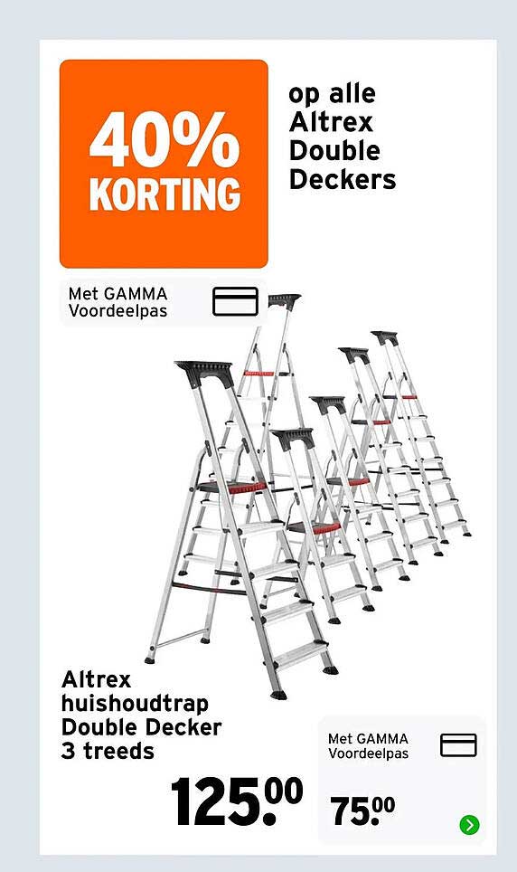 Altrex huishoudtrap Double Decker 3 treads
