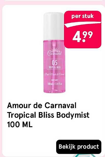 Amour de Carnaval Tropical Bliss Bodymist 100 ML