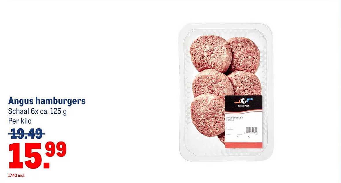 Angus hamburgers