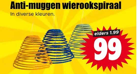 Anti-muggen wierookspiraal