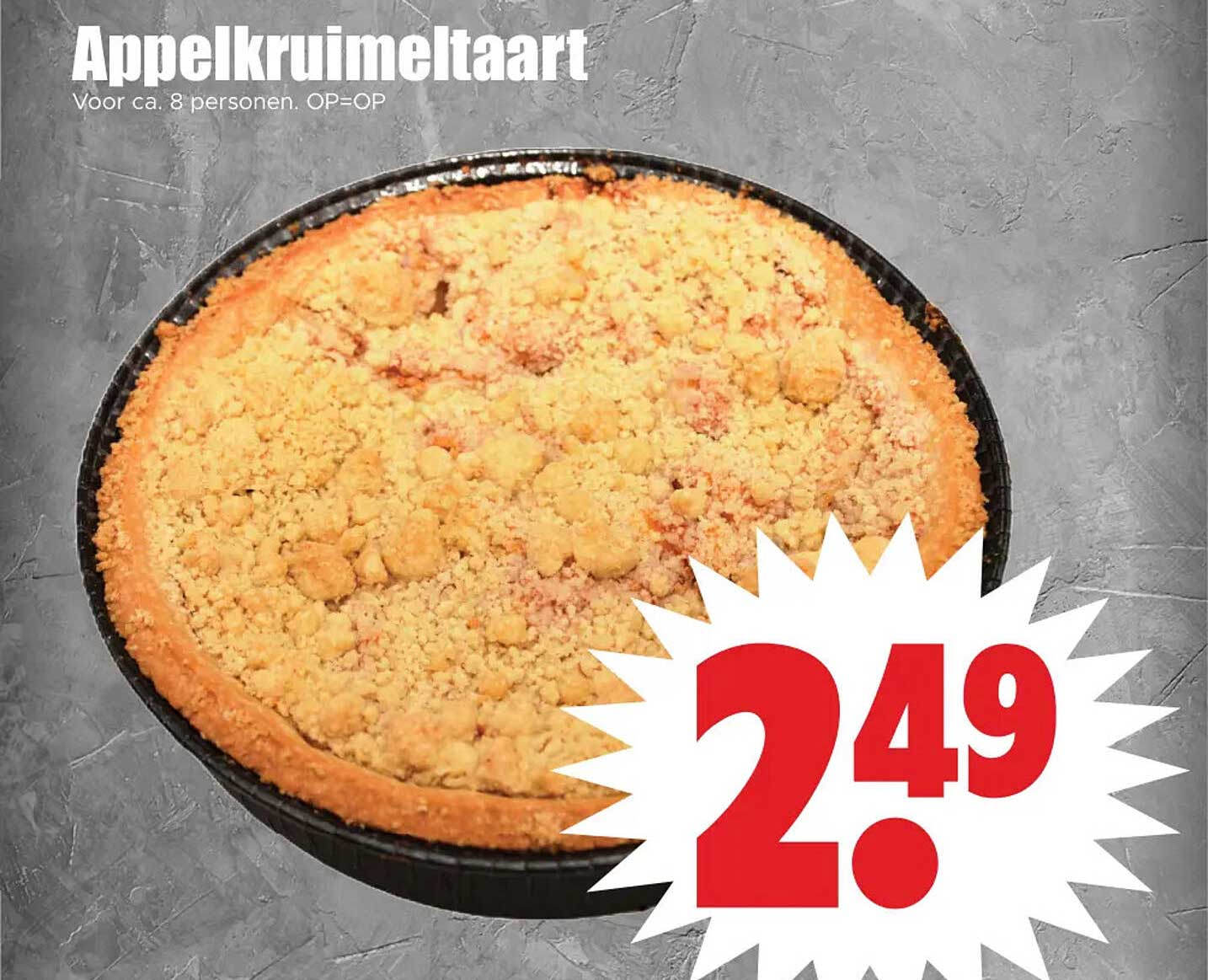 Appelkruimeltaart