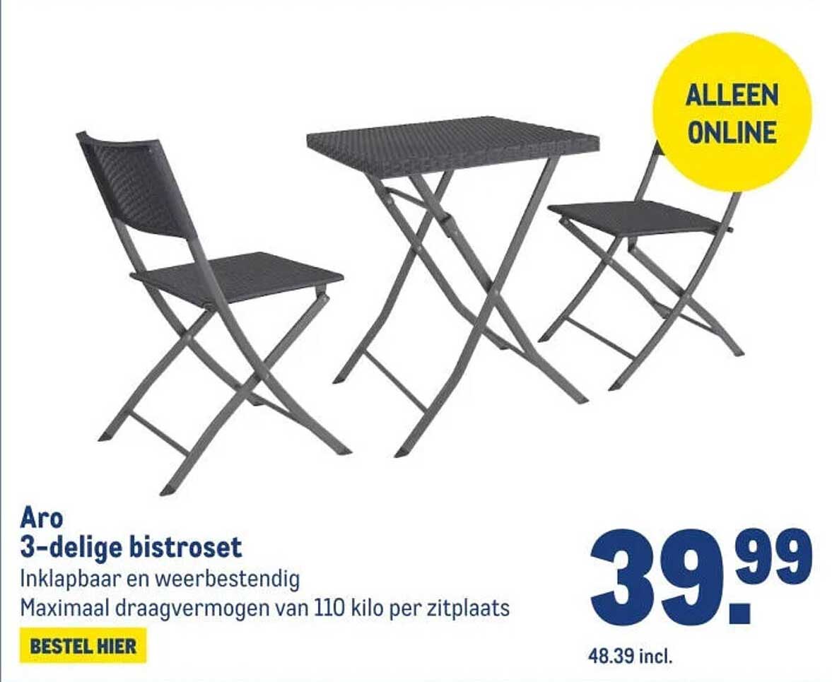 Aro 3-delige bistroset