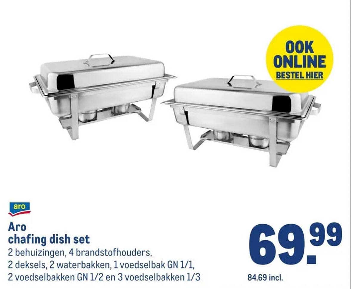 Aro chafing dish set