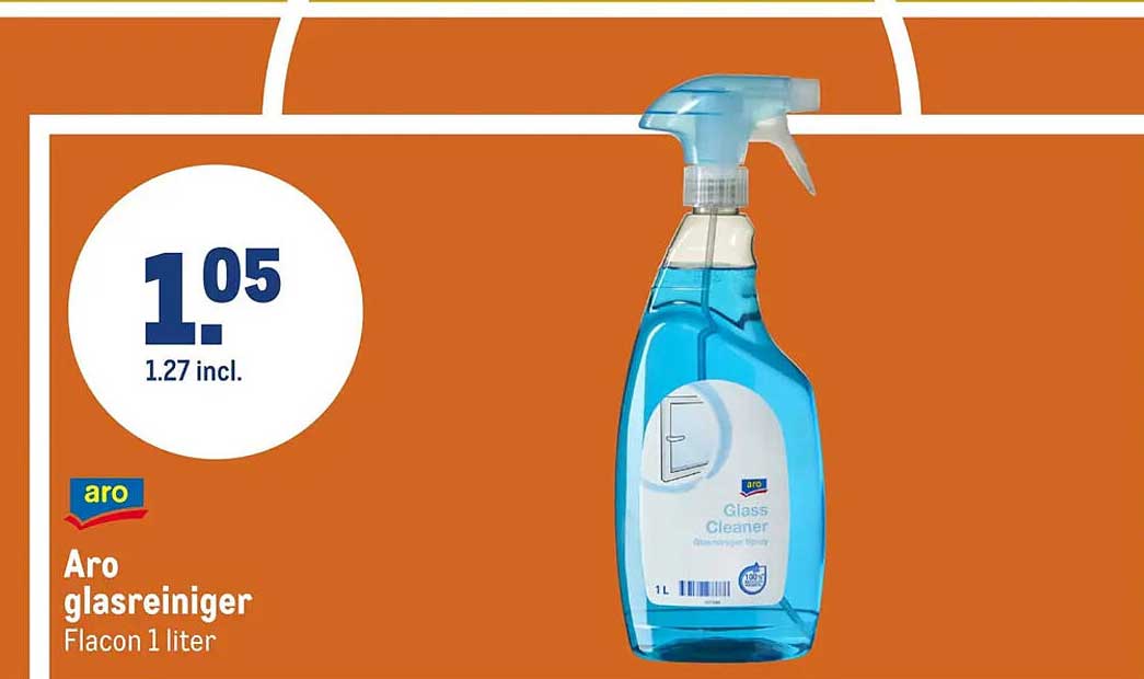 Aro glasreiniger Flacon 1 liter