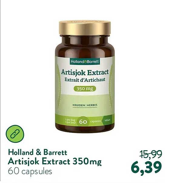Artisjok Extract 350mg 60 capsules
