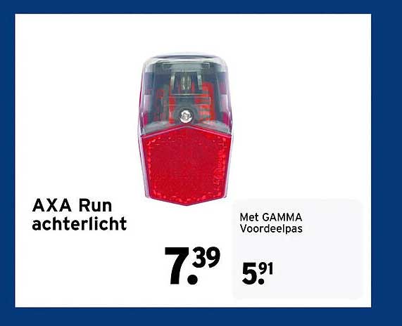 AXA Run achterlicht