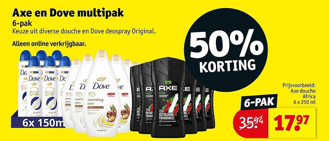 Axe en Dove multipak 6-pak