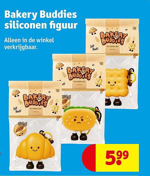 Bakery Buddies siliconen figuur