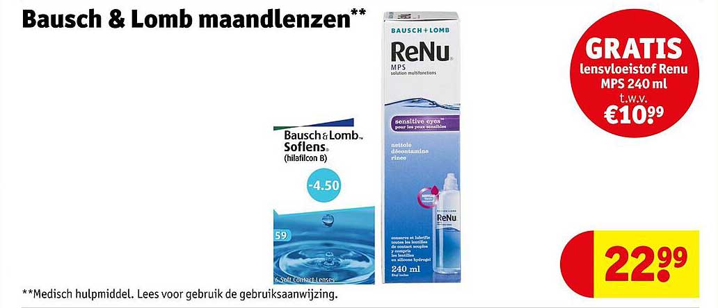 Bausch & Lomb maandlenzen**