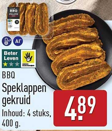 BBQ Speklappen gekruid