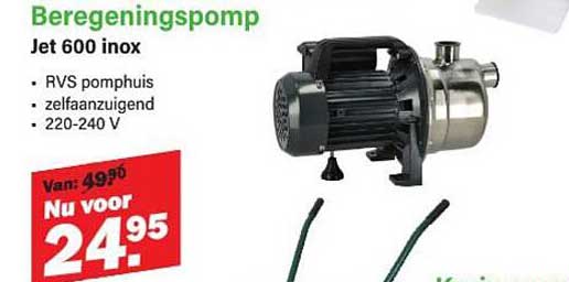 Beregeningspomp Jet 600 inox