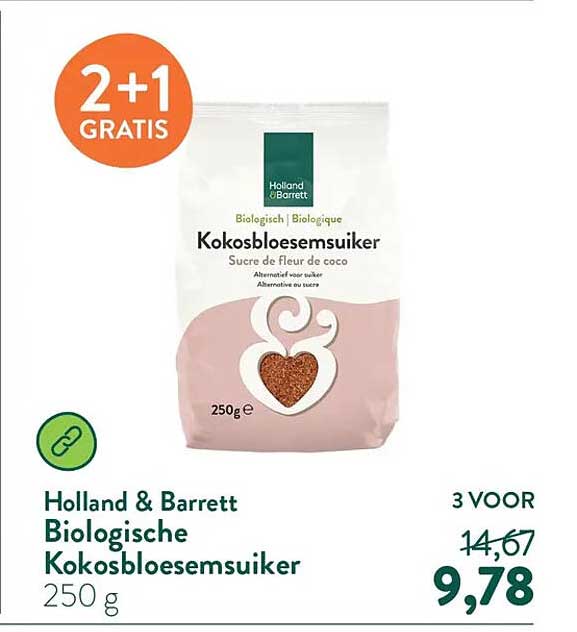 Biologische Kokosbloesemsuiker 2+1 GRATIS