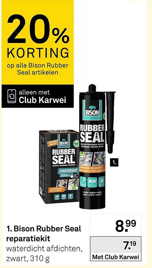 Bison Rubber Seal reparatiekit