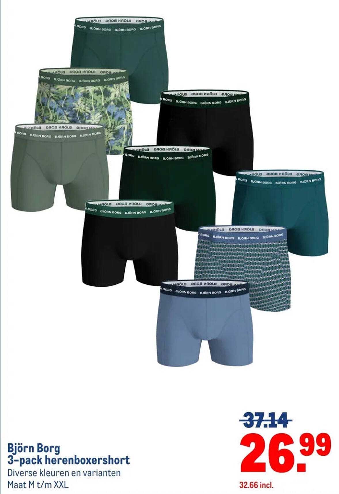 Björn Borg 3-pack herenboxershort