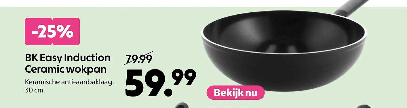 BK Easy Induction Ceramic wokpan