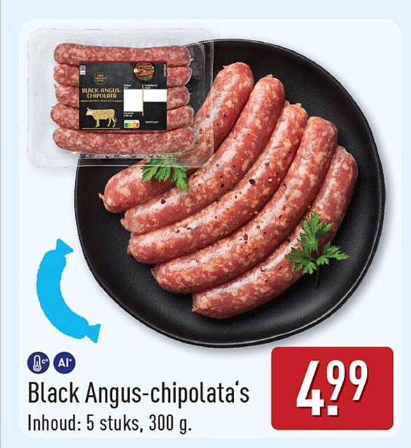 Black Angus-chipolata's