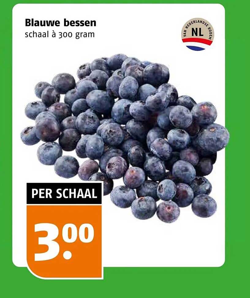 Blauwe bessen schaal à 300 gram
