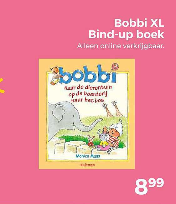 Bobbi XL Bind-up boek Alleen online verkrijgbaar.