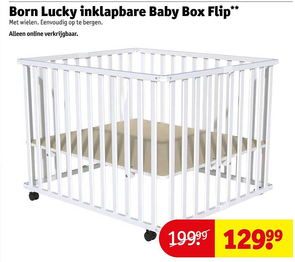 Born Lucky inklapbare Baby Box Flip**