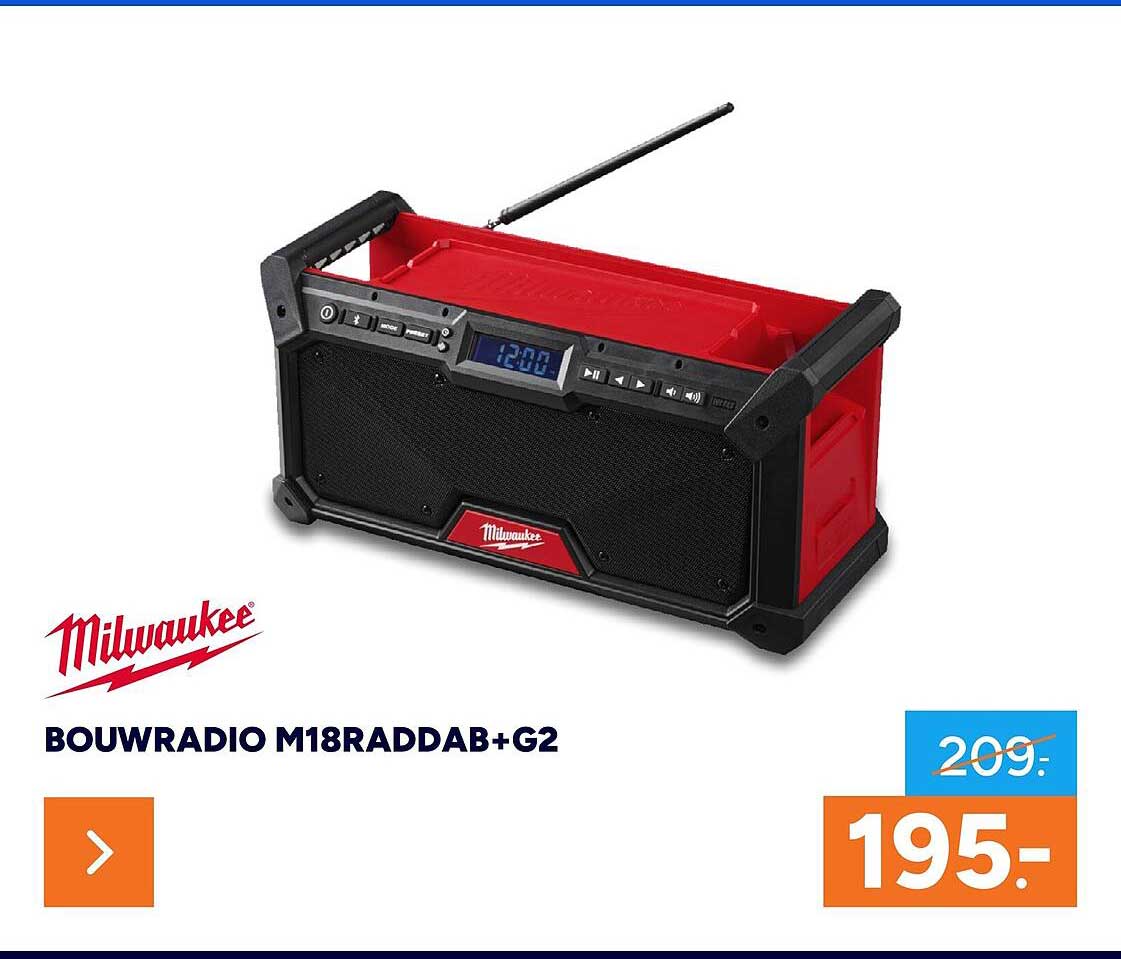 BOUWRADIO M18RADDAB+G2