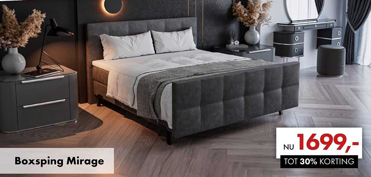 Boxsping Mirage TOT 30% KORTING