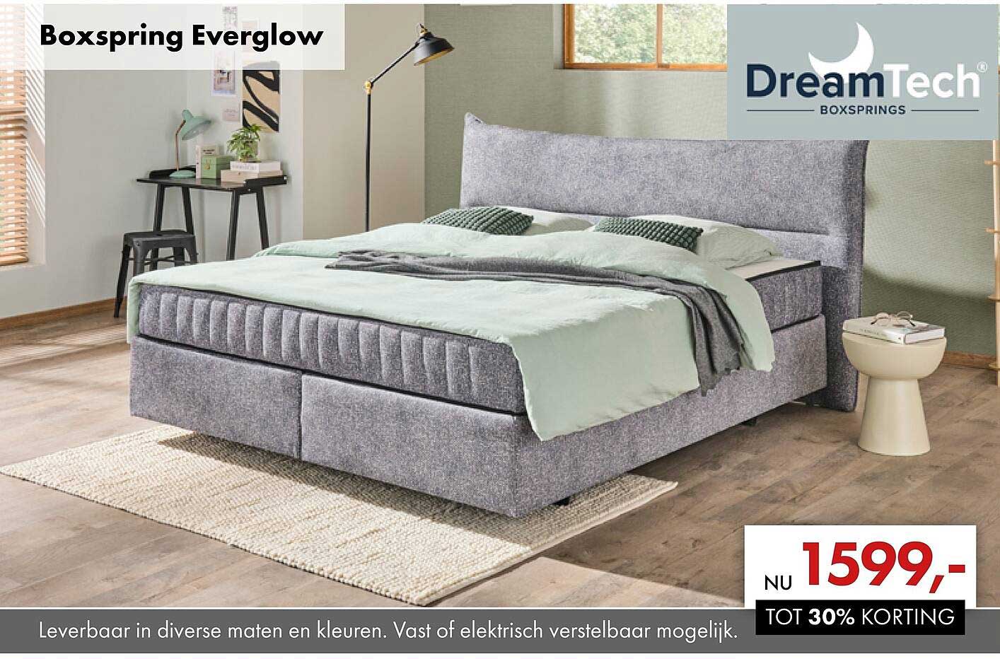 Boxspring Everglow TOT 30% KORTING