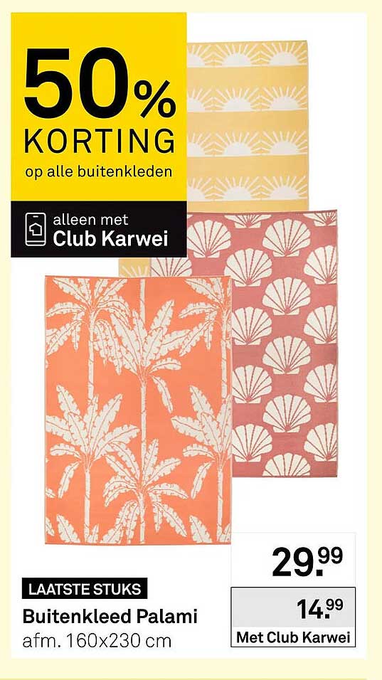 Buitenkleed Palami afm. 160x230 cm