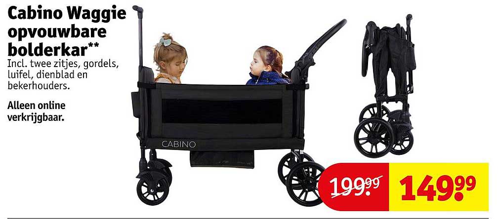 Cabino Waggie opvouwbare bolderkar**