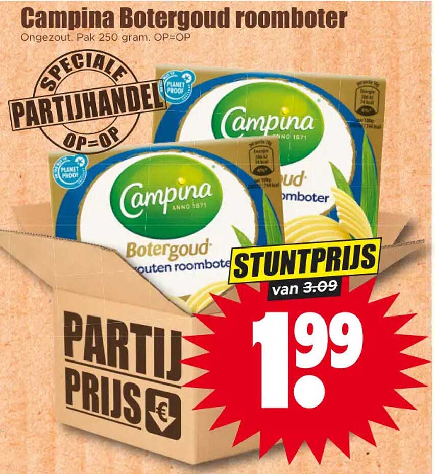 Campina Botergoud roomboter