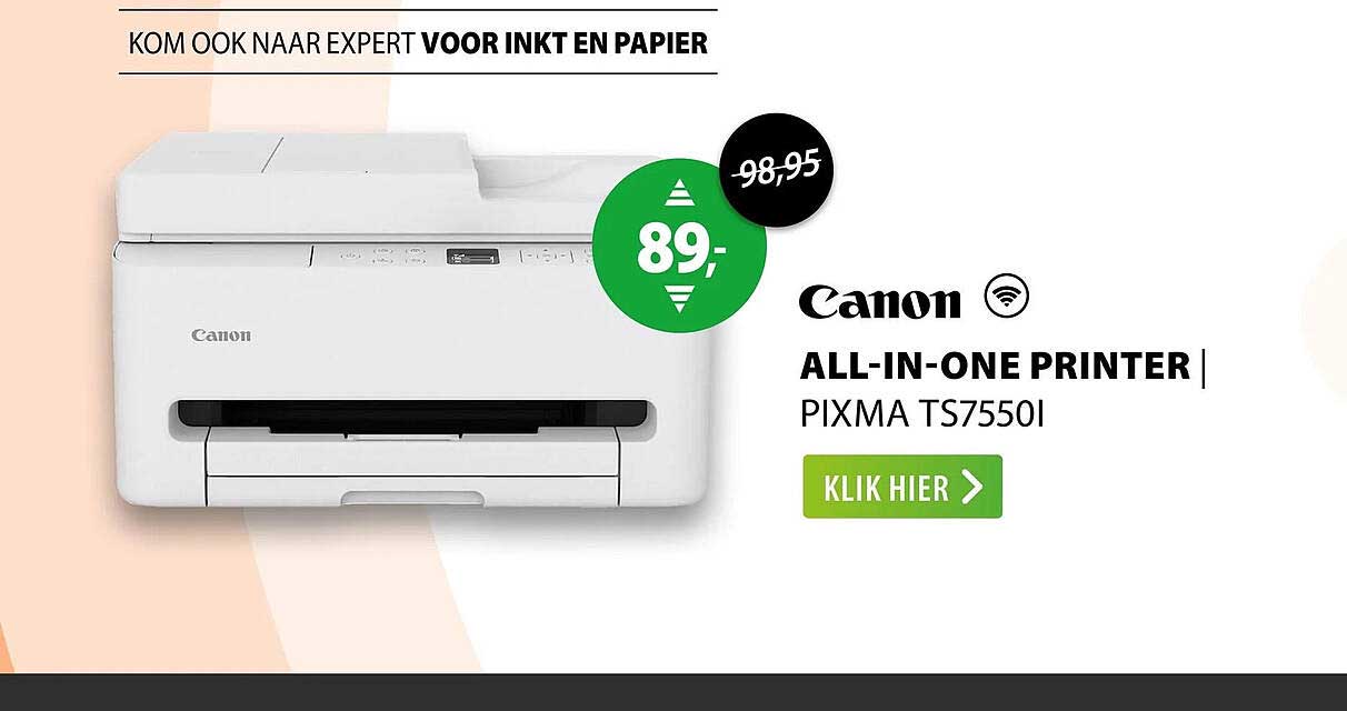 Canon ALL-IN-ONE PRINTER PIXMA TS7550I