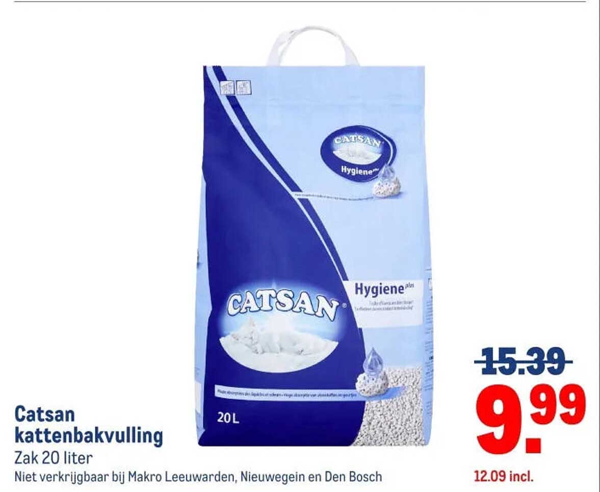 Catsan kattenbakvulling Zak 20 liter