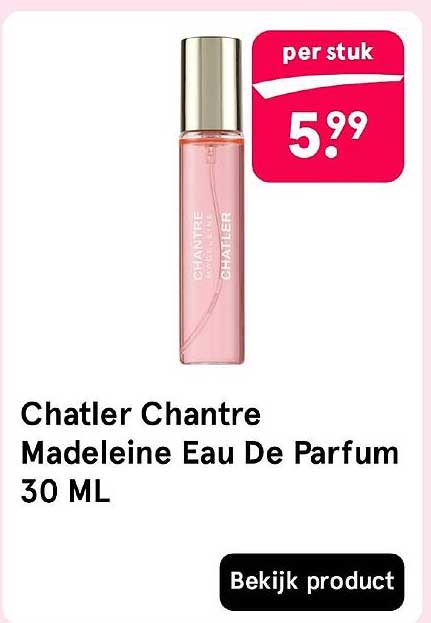 Chatler Chantre Madeleine Eau De Parfum 30 ML
