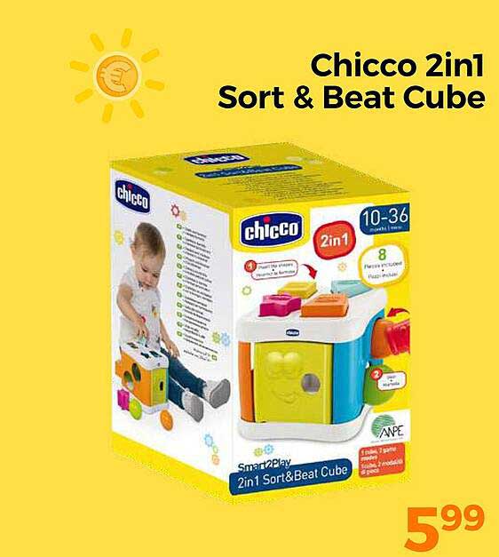 Chicco 2in1 Sort & Beat Cube