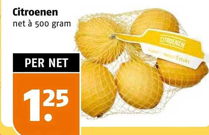 Citroenen net à 500 gram PER NET