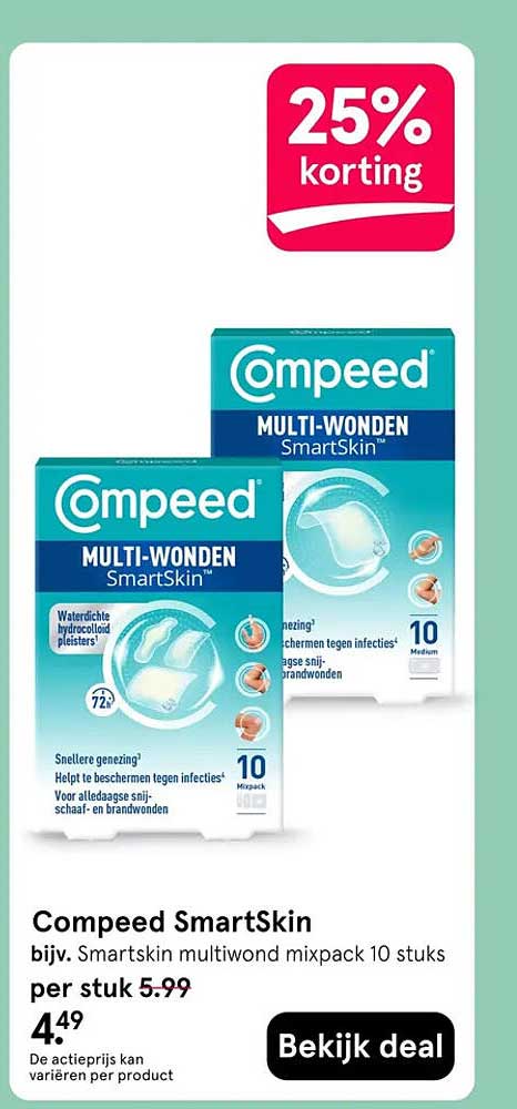 Compeed SmartSkin 25% korting