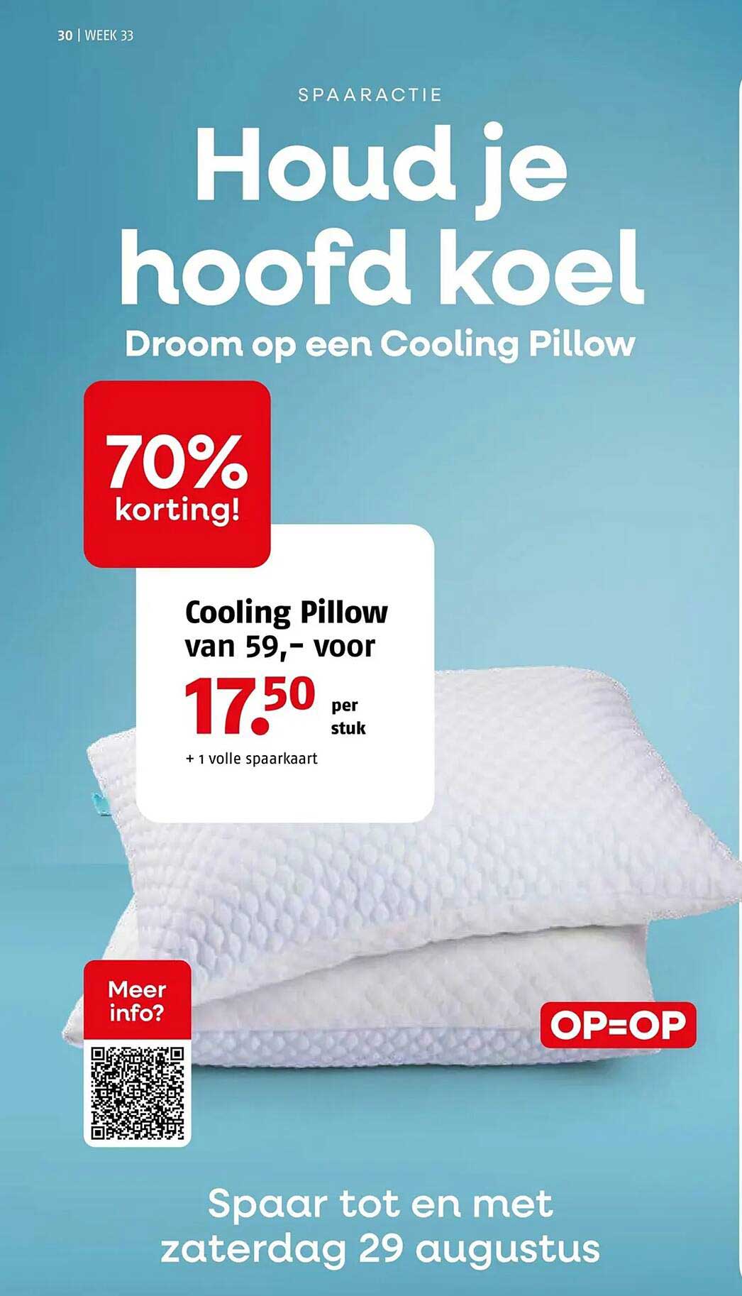 Cooling Pillow van 59,- voor 17,50 per stuk
